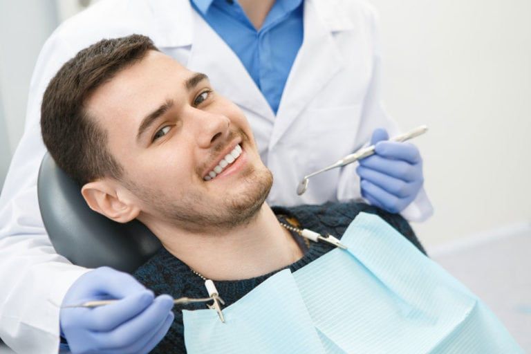 Dental patient smiling