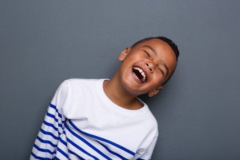 smiling black kid