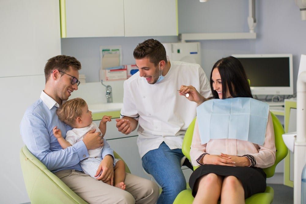 family appointment at the dentist