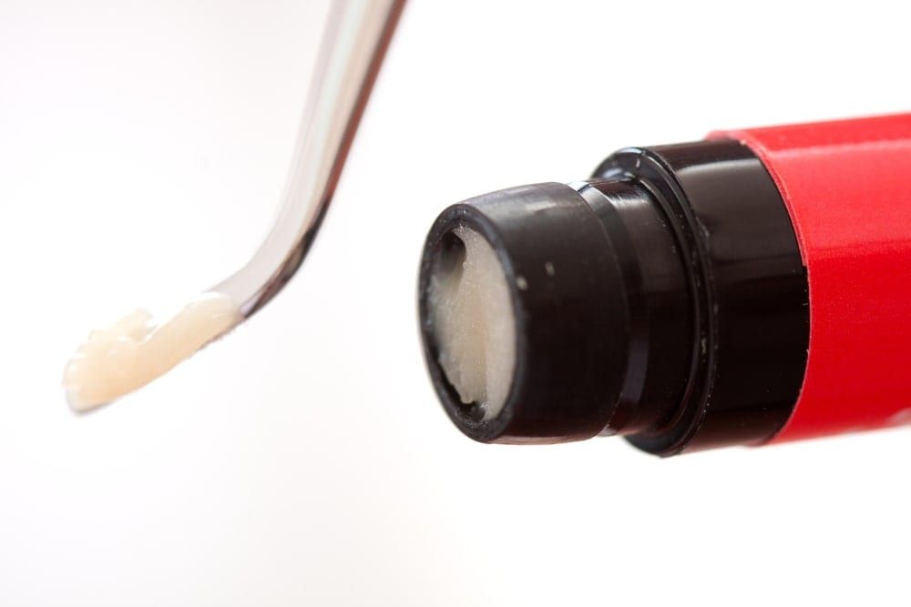 composite resin softened in tube