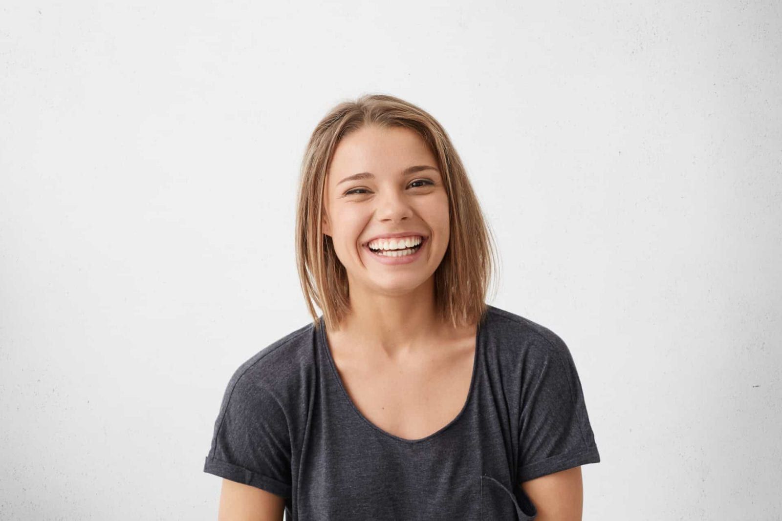 woman smiling